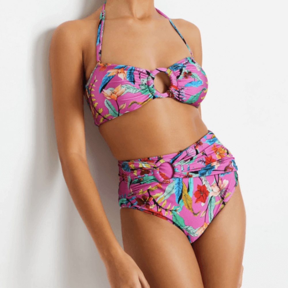 PatBO Zamia High Waist Bikini Set S